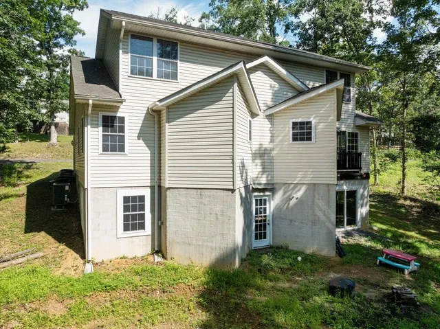 a view of outdoor space with seating area