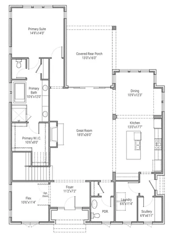 a picture of a floor plan