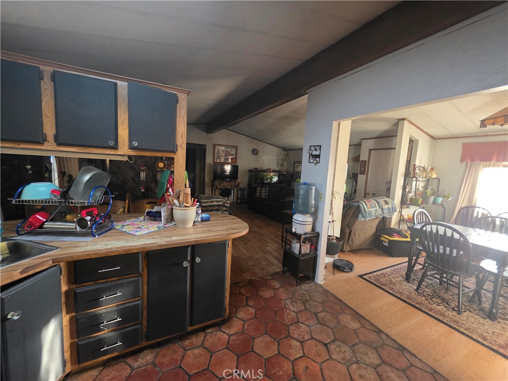 10623 Desert View Road Pinon Hills, CA 92372 - Photo 7 of 76 a kitchen with a sink and cabinets