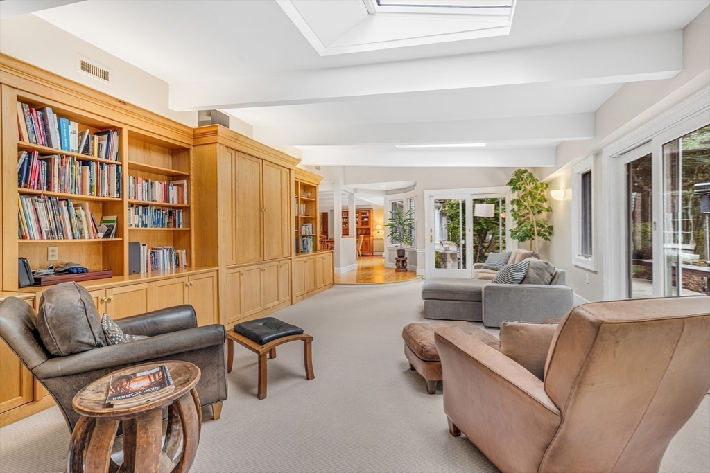 46 Round Hill Road Lincoln, MA 01773 - Photo 14 of 42 a living room with furniture and a large window