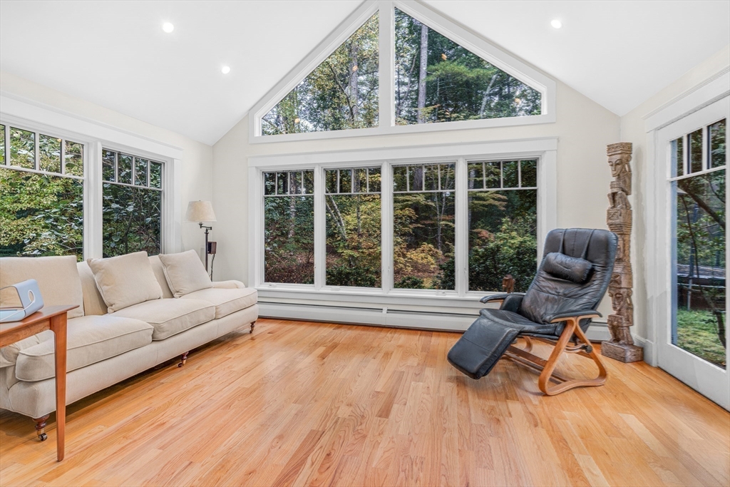 46 Round Hill Road Lincoln, MA 01773 - Photo 17 of 42 a living room with furniture and a large window