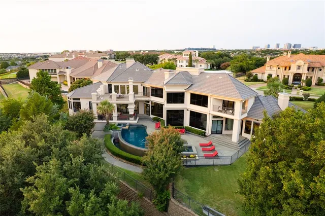 a view of city with tall buildings