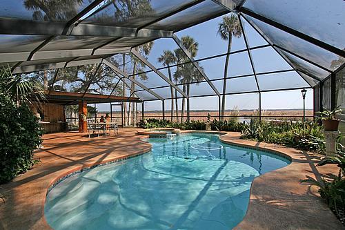 1270 Neck Road Ponte Vedra Beach, FL 32082 - Photo 12 of 18 a view of a swimming pool with a patio