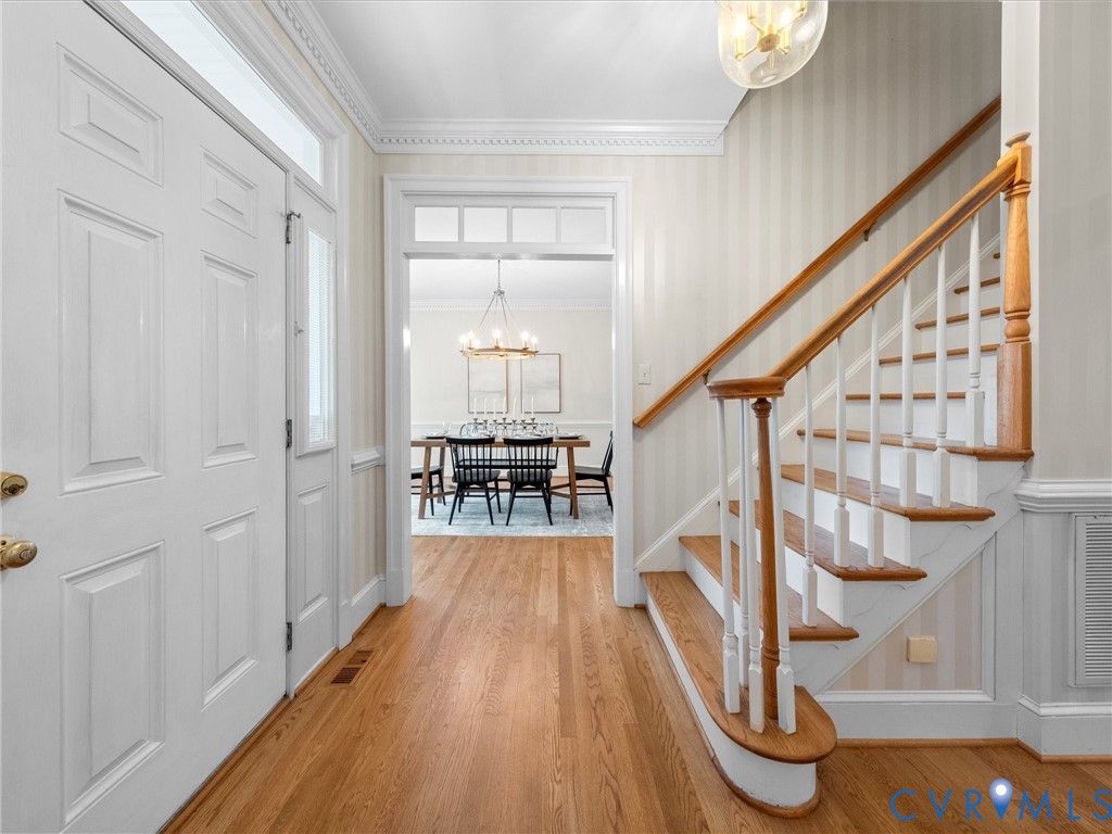 2011 Gamelaw Court Midlothian, VA 23113 - Photo 11 of 77 a view of entryway with wooden floor