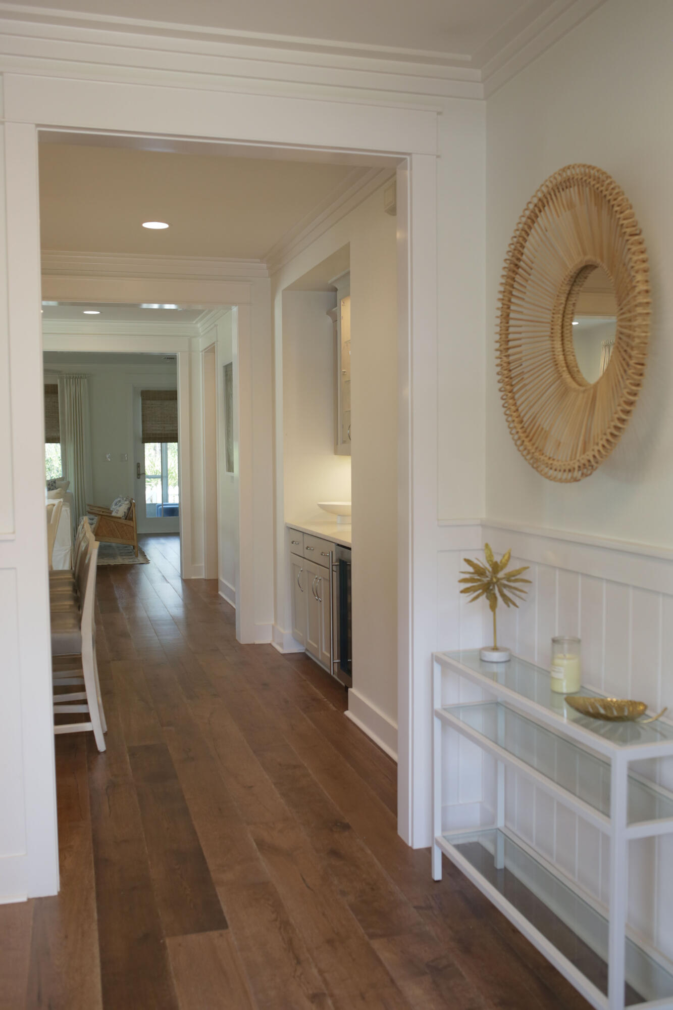 27 Somersault Lane Inlet Beach, FL 32461 - Photo 2 of 42 wooden floor with a sink and a mirror