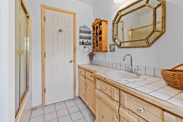 a living room with a couch and a table