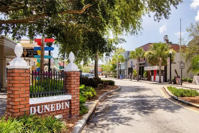 a view of a building with a street view