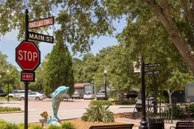 a view of sign board