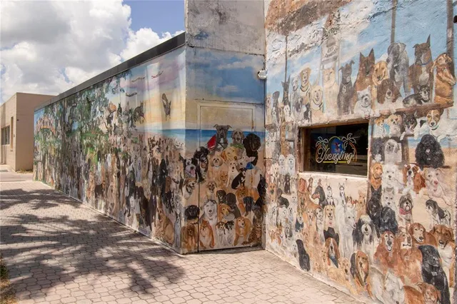 a sign on the side of a building