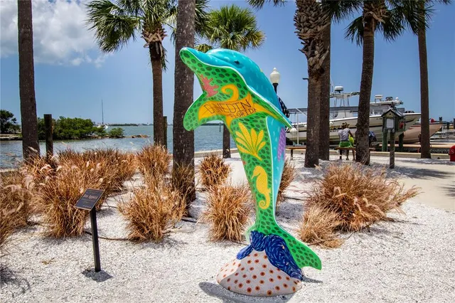 a view of a street with sitting area