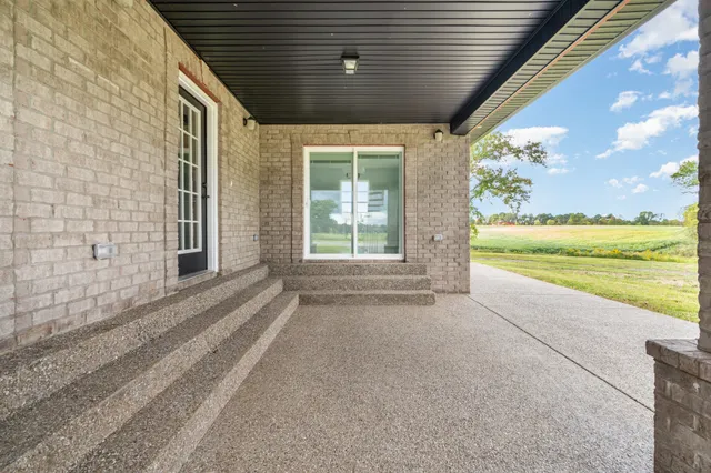 a view of a wooden deck
