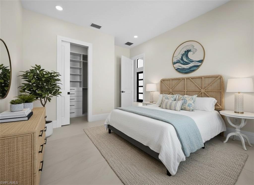 1045 Morningside Drive Naples, FL 34103 - Photo 45 of 50 Virtually Staged Bedroom 5 Bedroom with recessed lighting and baseboards