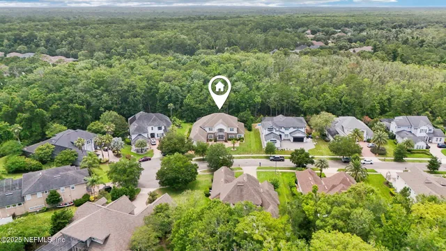 a view of an outdoor space and a yard