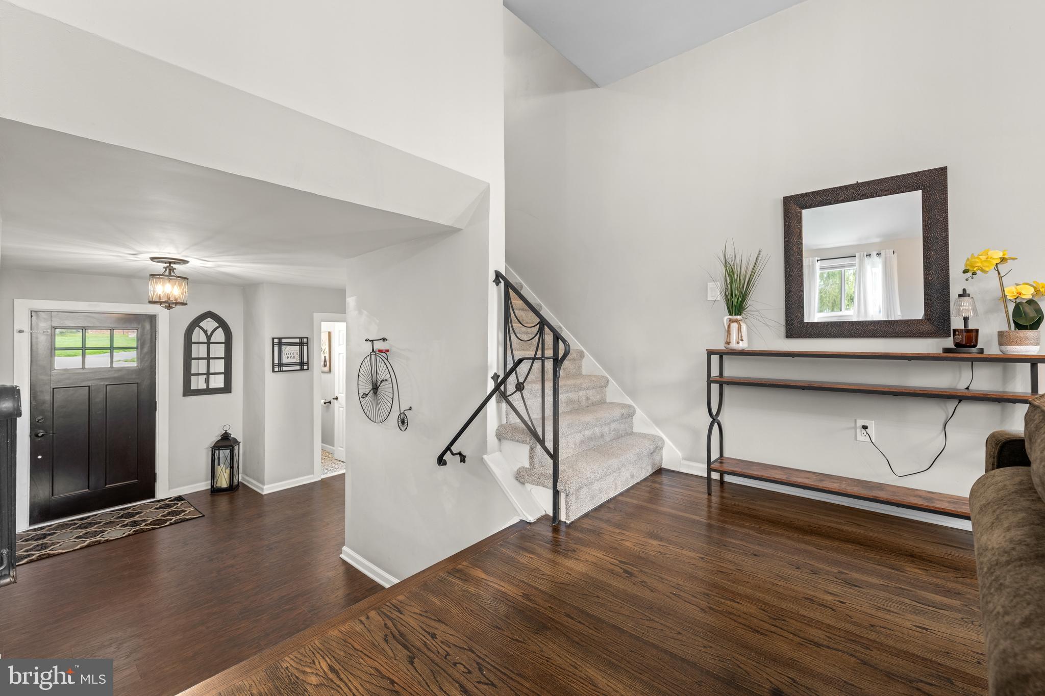 221 Hemlock Lane Springfield, PA 19064 - Photo 3 of 36 a view of an entryway with wooden floor