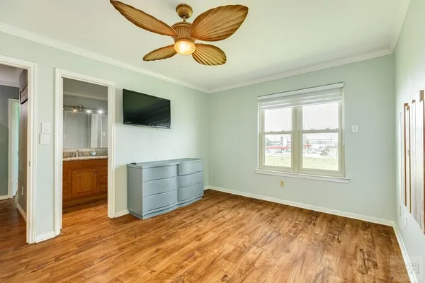 a view of a livingroom with a flat screen tv
