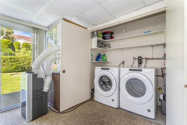 a view of a big dining room with furniture
