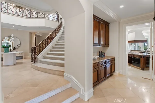 a kitchen with a stove and a sink