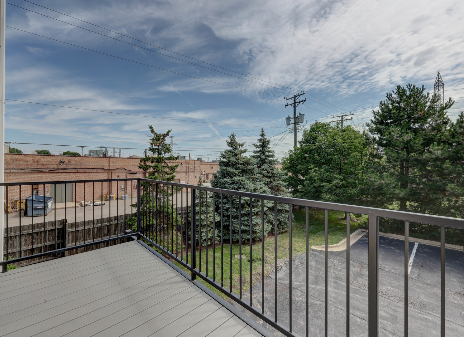 469 George Street Wood Dale, IL 60191 - Photo 12 of 24 a view of a balcony with wooden floor