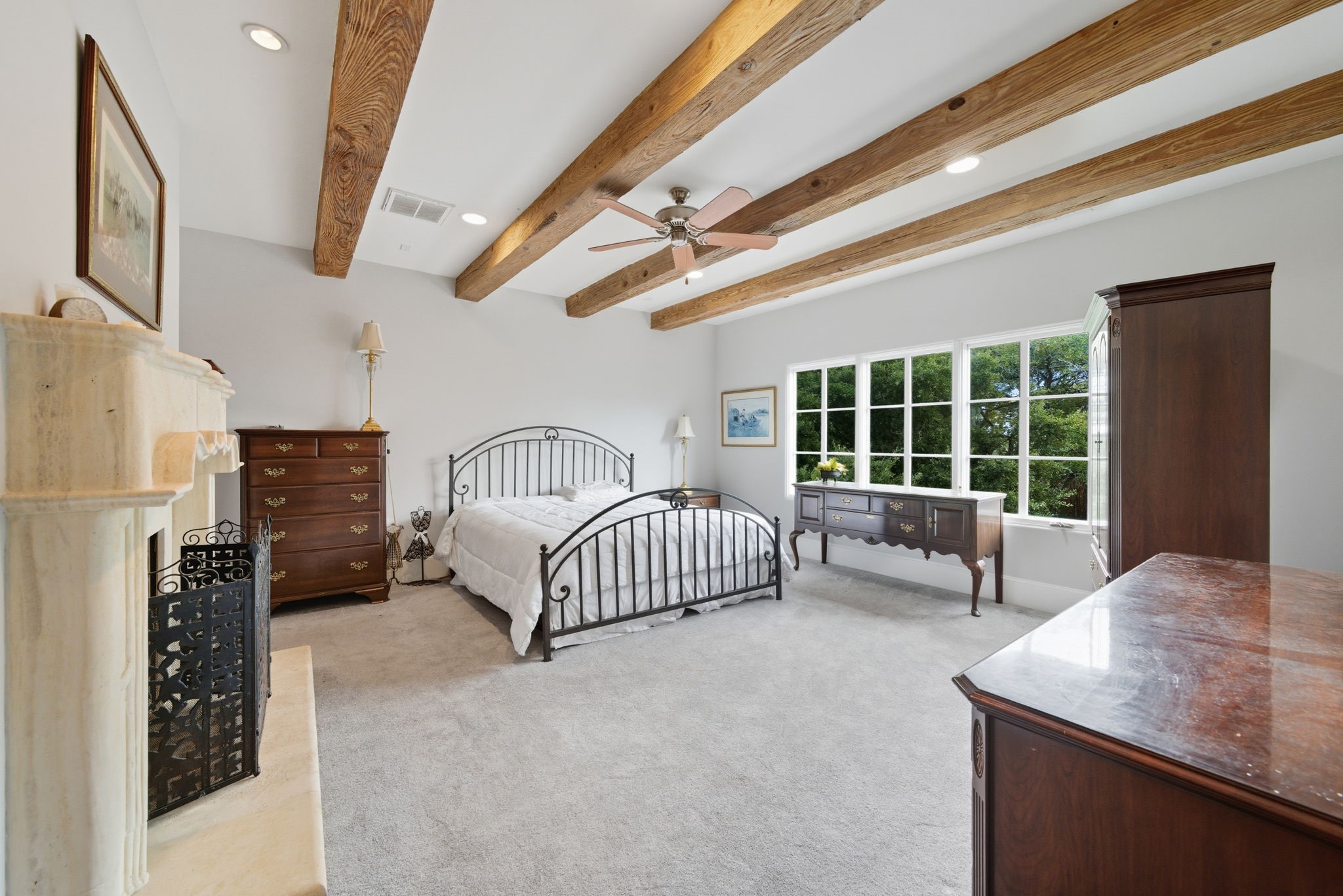 2370 Bolsover Street Houston, TX 77005 - Photo 23 of 46 a bedroom with furniture and a large window