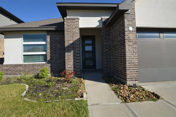 a front view of a house