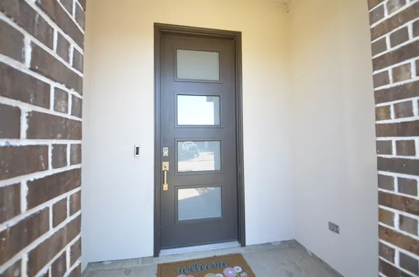 a view of front door of house