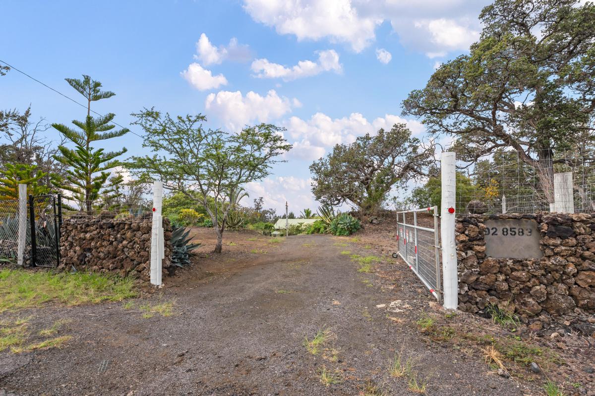 92-8583 Paradise Parkway Ocean View, HI 96704 - Photo 18 of 28 a view of a yard with plants and trees