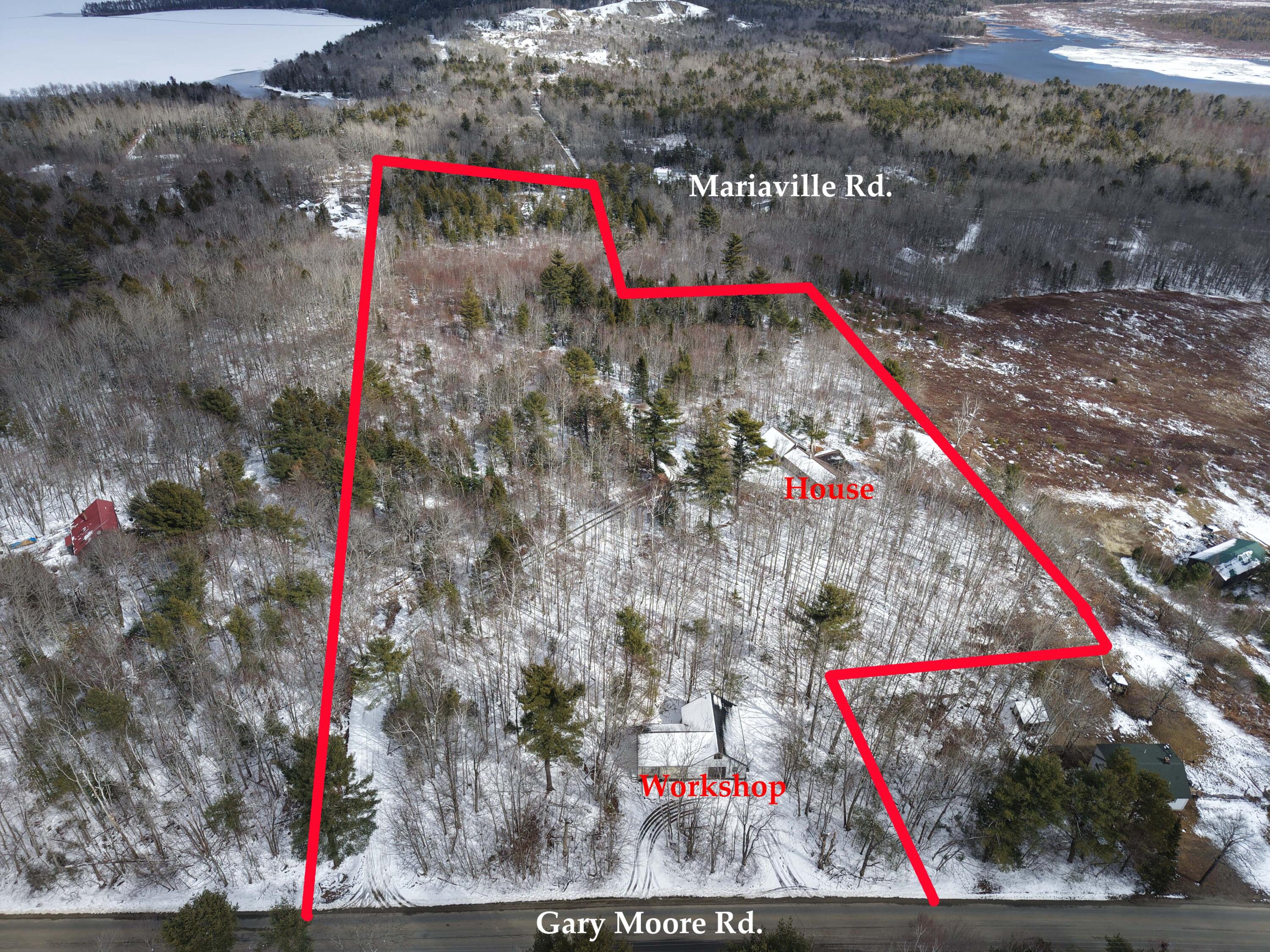 137 Moore Road Ellsworth, ME 04605 - Photo 7 of 29 drone view