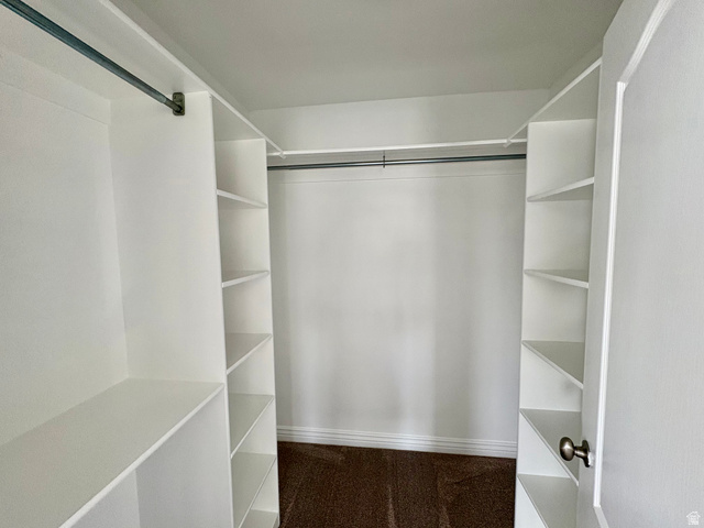 665 West State Road Lehi, UT 84043 - Photo 8 of 30 Master closet. Built-in closet organization system featuring white shelving and chrome hanging rods