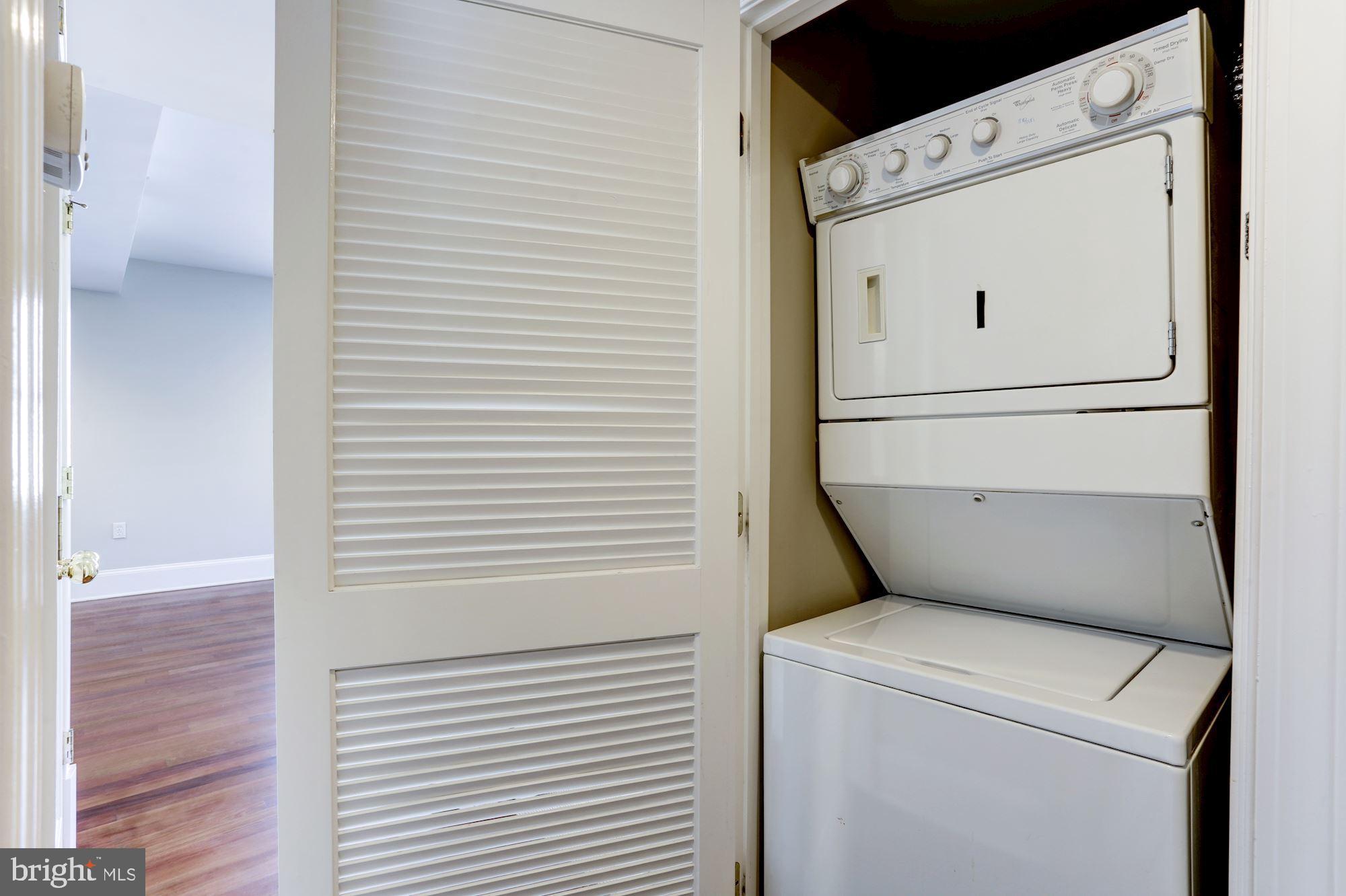 1465 Columbia Road Northwest, Unit 303 Washington, DC 20009 - Photo 36 of 42 Stacked Washer/Dryer