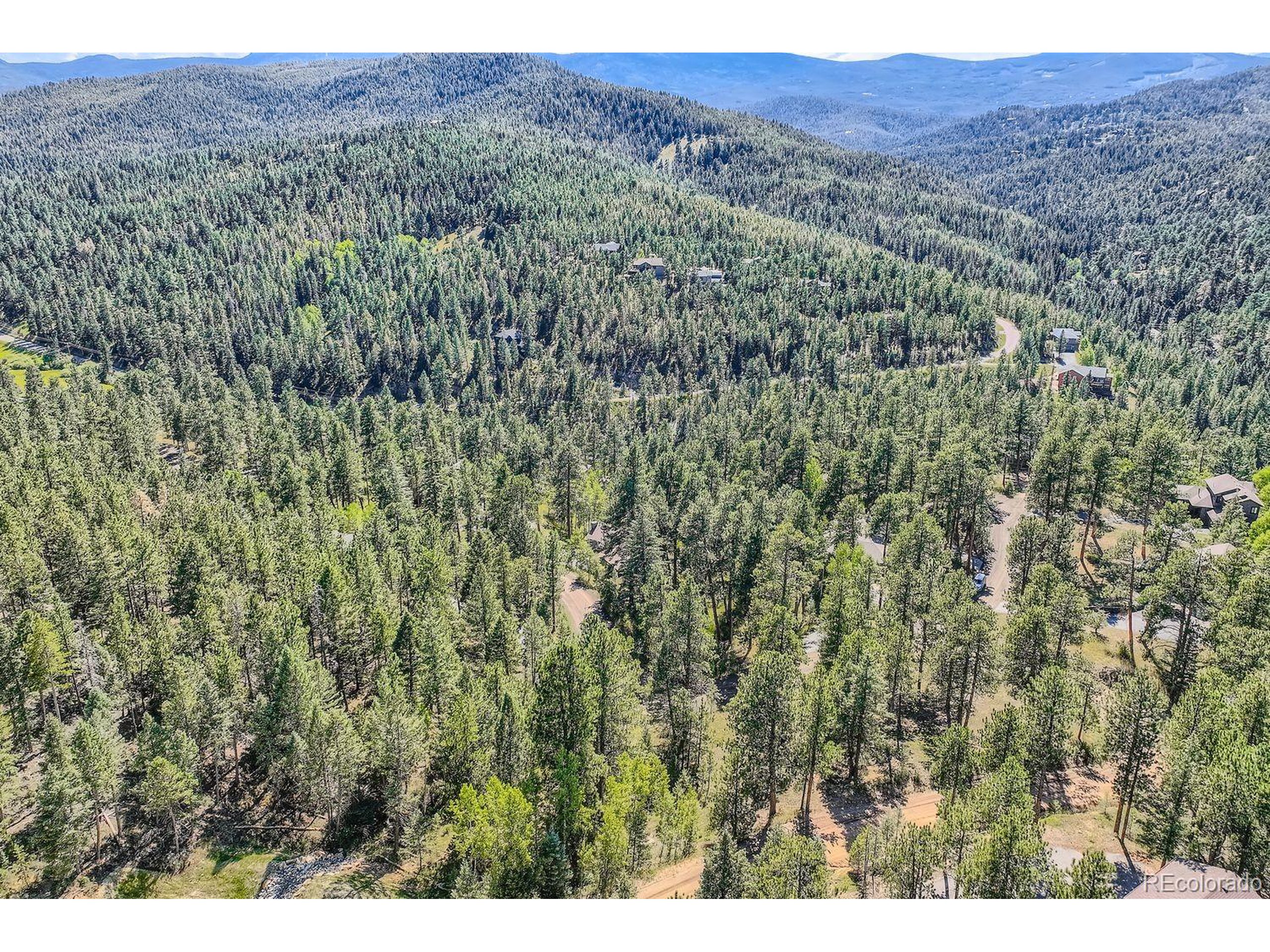 7000 Blue Creek Road Evergreen, CO 80439 - Photo 9 of 11 a view of a lush green field