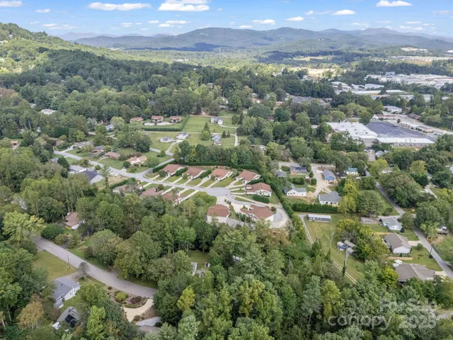 an aerial view of multiple house