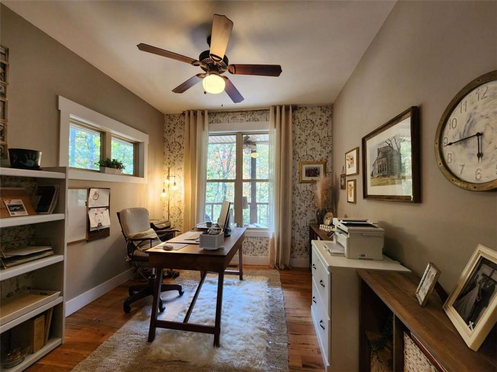 7350 Banks Mill Road Douglasville, GA 30135 - Photo 11 of 27 a workspace with wooden floor