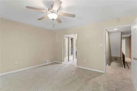 a view of an empty room