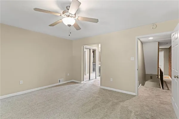 a view of an empty room