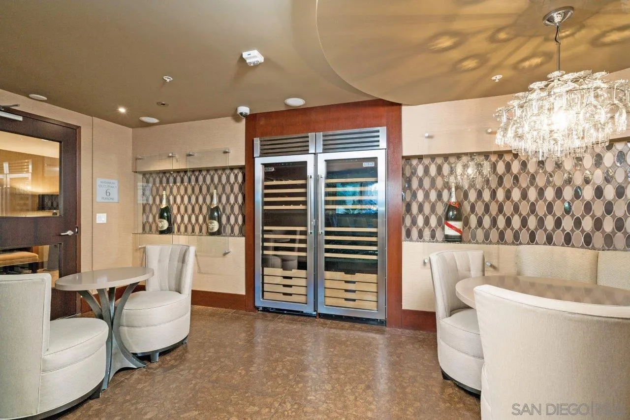 1325 Pacific Highway, Unit 2705 San Diego, CA 92101 - Photo 50 of 59 a living room with furniture and a balcony