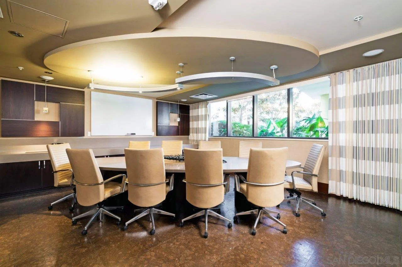 1325 Pacific Highway, Unit 2705 San Diego, CA 92101 - Photo 51 of 59 a view of a dining room with furniture and wooden floor