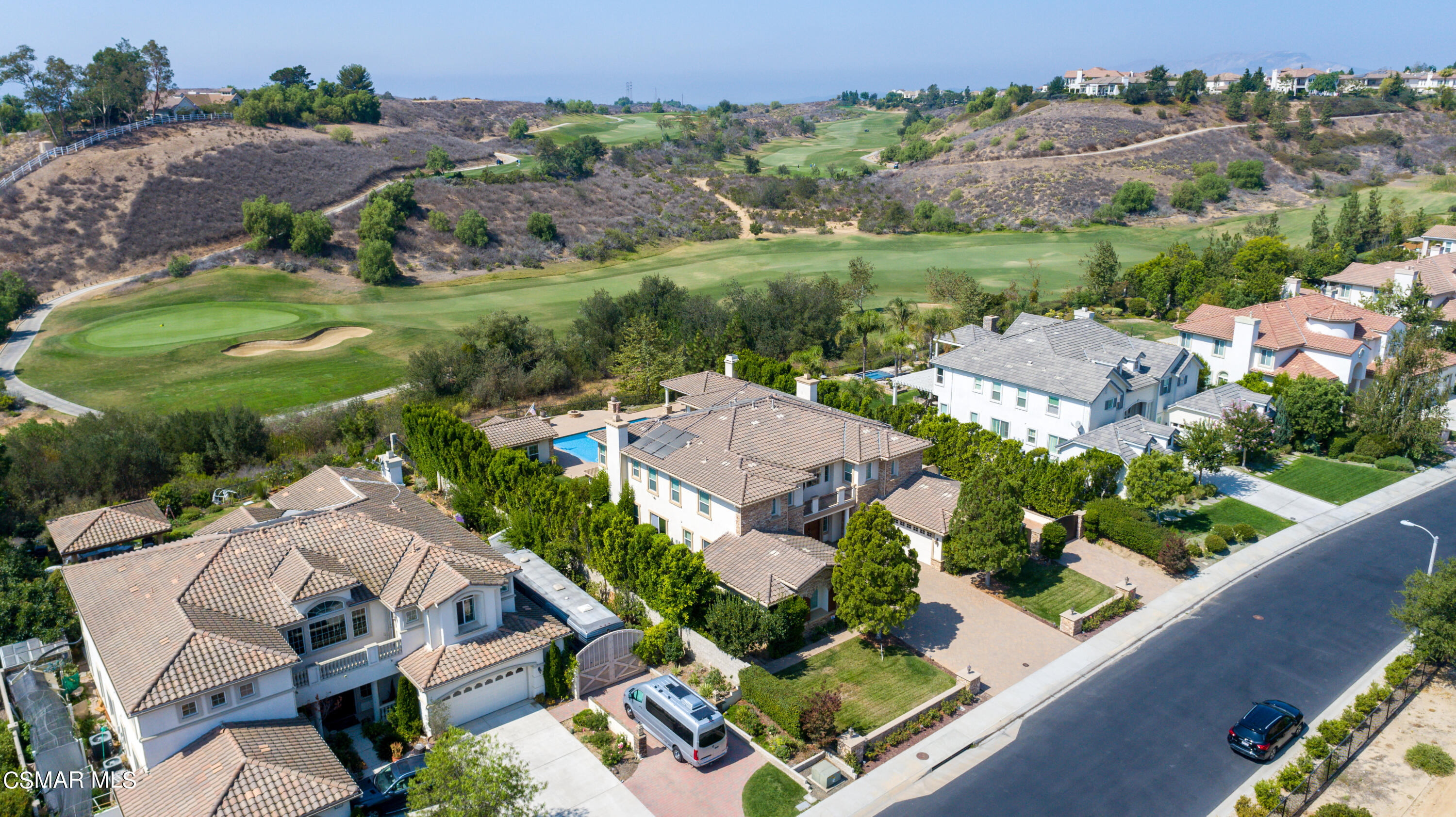 12442 Nelson Road Moorpark, CA 93021 - Photo 7 of 83 an aerial view of residential houses with outdoor space and river