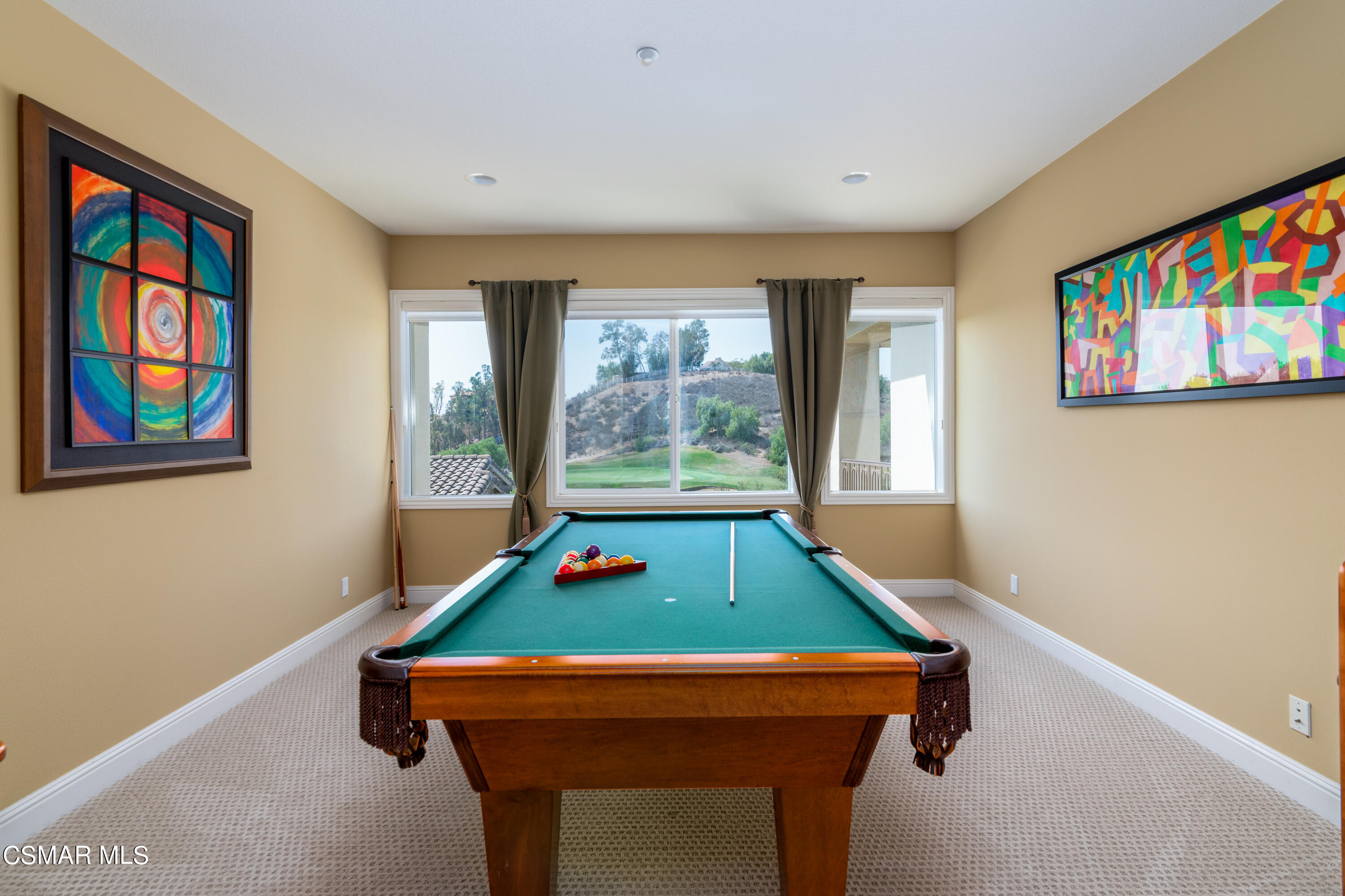 12442 Nelson Road Moorpark, CA 93021 - Photo 73 of 83 a room with pool table and windows