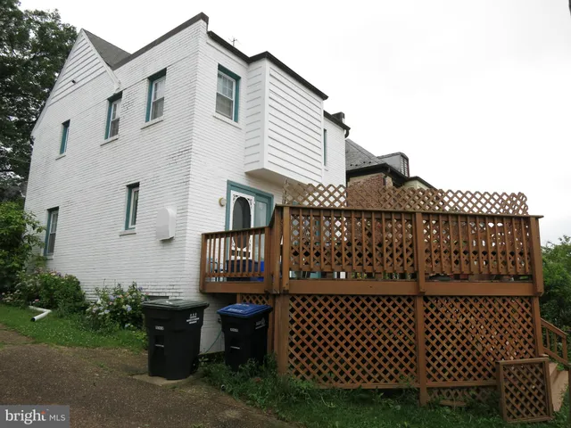 a view of a house with a deck