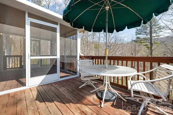 a outdoor view with a sitting space