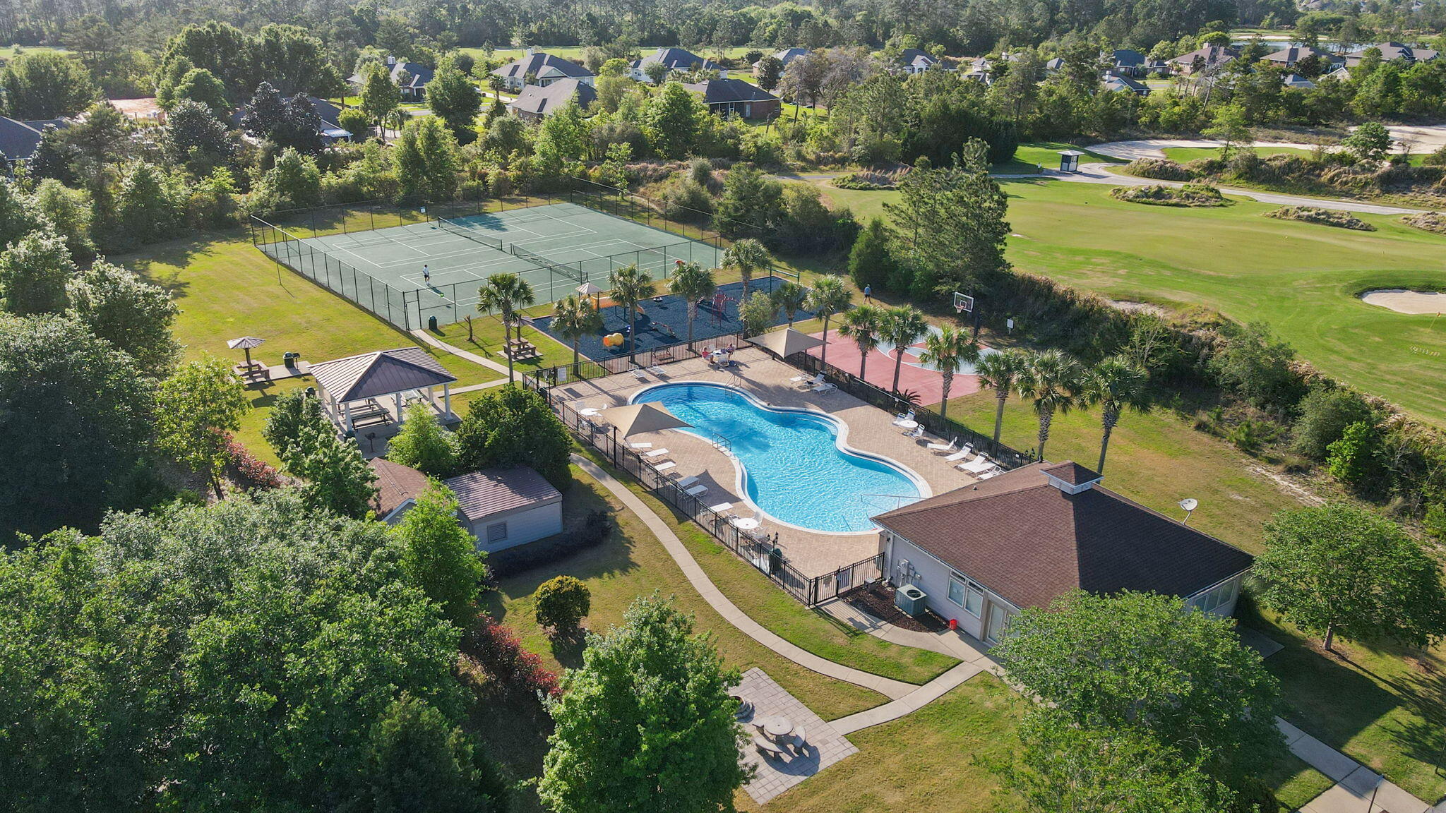 369 Brushed Dune Circle Freeport, FL 32439 - Photo 54 of 63 an aerial view of residential houses with outdoor space