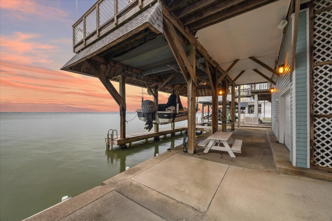251 Isles End Road Tiki Island, TX 77554 - Photo 22 of 23 boat slip to run you boat out for fishing and sunset cruises