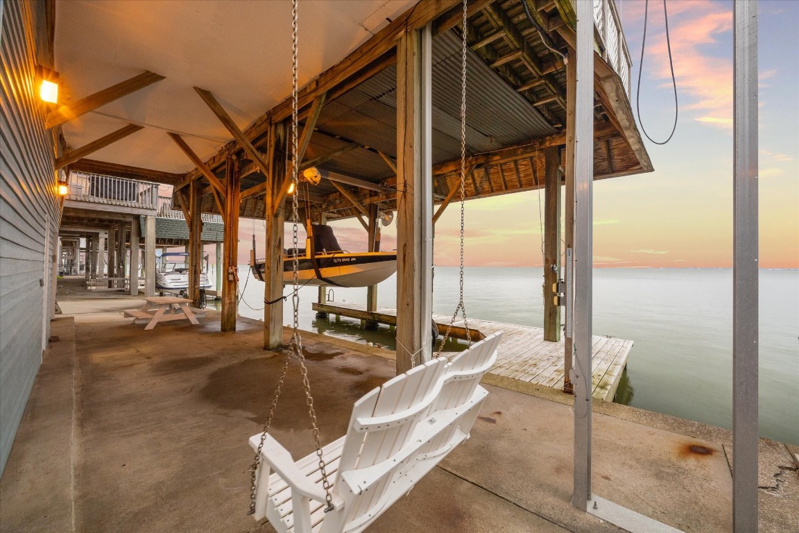 251 Isles End Road Tiki Island, TX 77554 - Photo 23 of 23 covered area on bay front waters