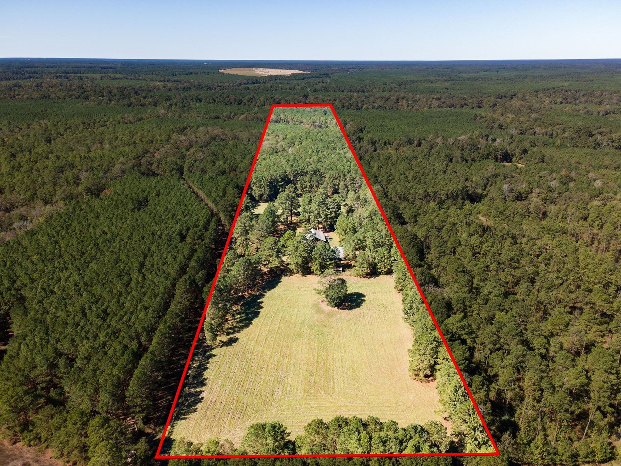 1152 Loving Road Lufkin, TX 75901 - Photo 34 of 42 a view of a swimming pool with a yard and large trees