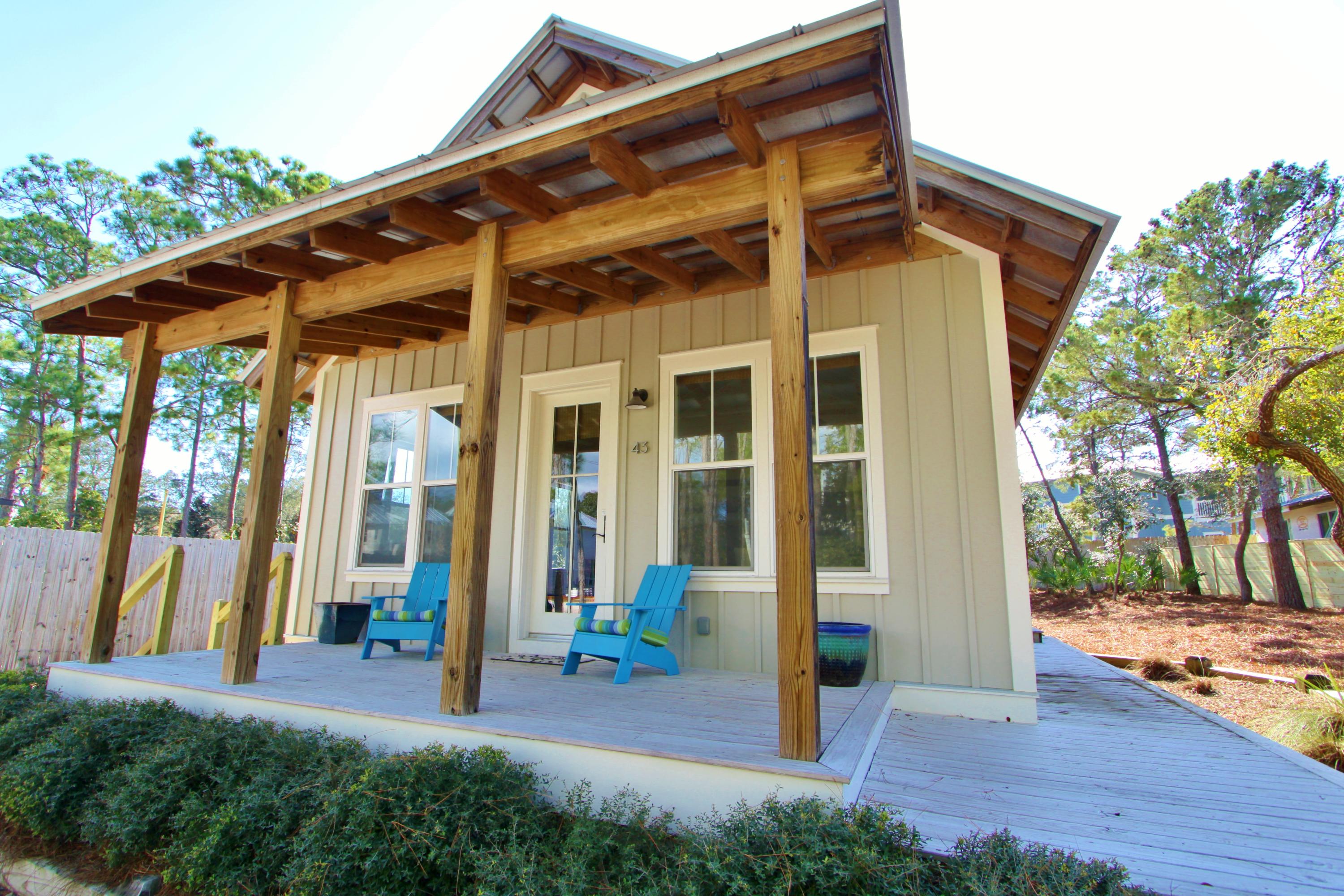 43 Canal Street Santa Rosa Beach, FL 32459 - Photo 21 of 24 Exterior - Angled Porch