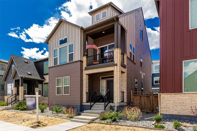 a front view of a house