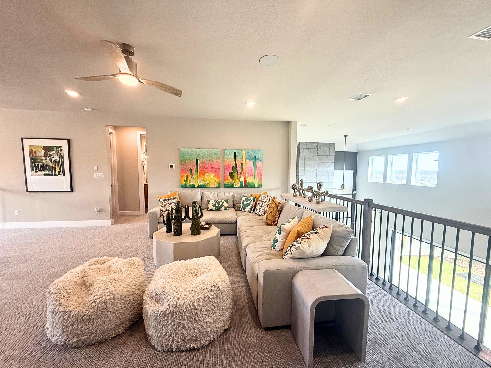 605 Crescent View Drive Georgetown, TX 78628 - Photo 25 of 39 a living room with furniture and a flat screen tv