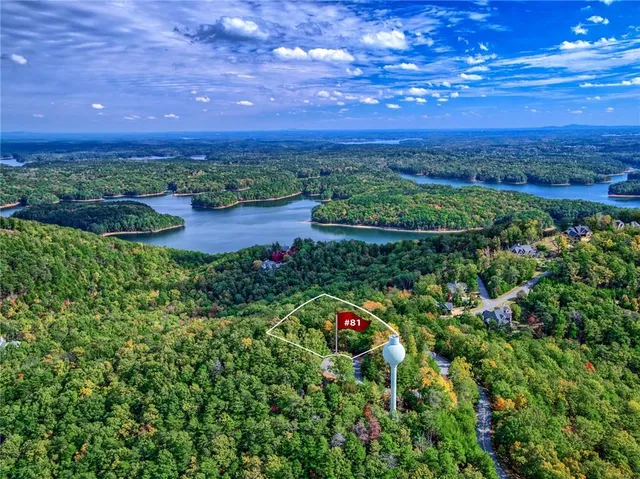 a view of a garden with an ocean