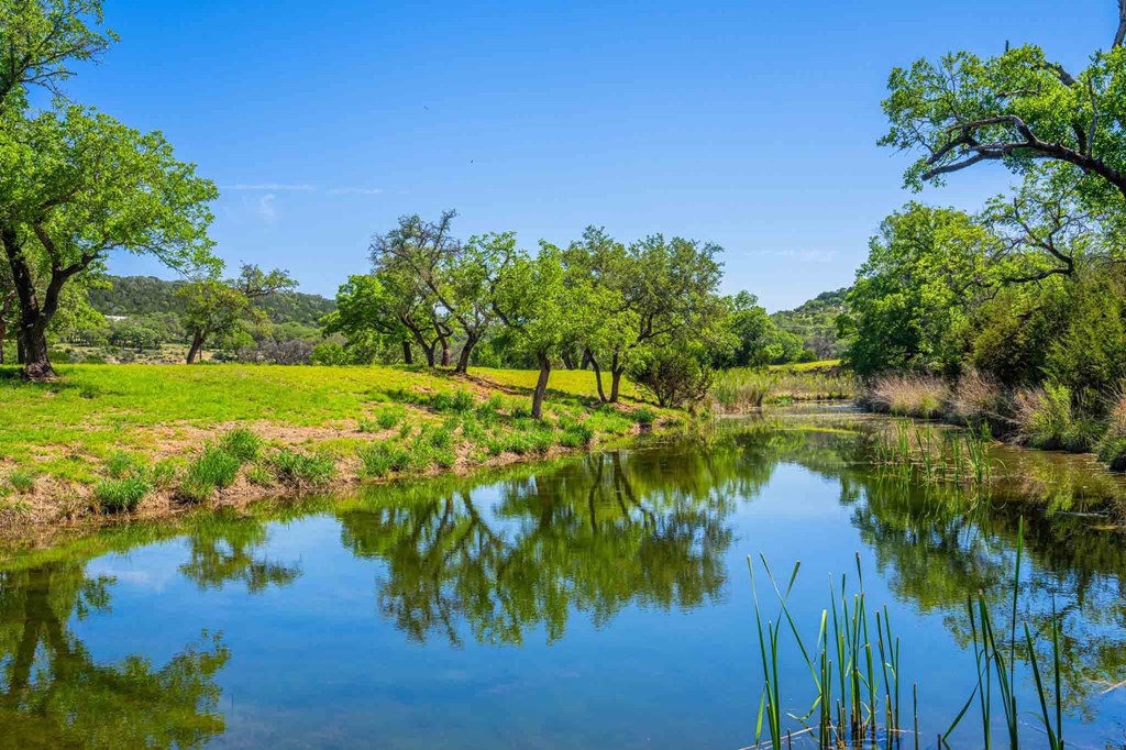 161 Flach Rnch Road Comfort, TX 78013 - Photo 5 of 69 a view of a lake with a big yard