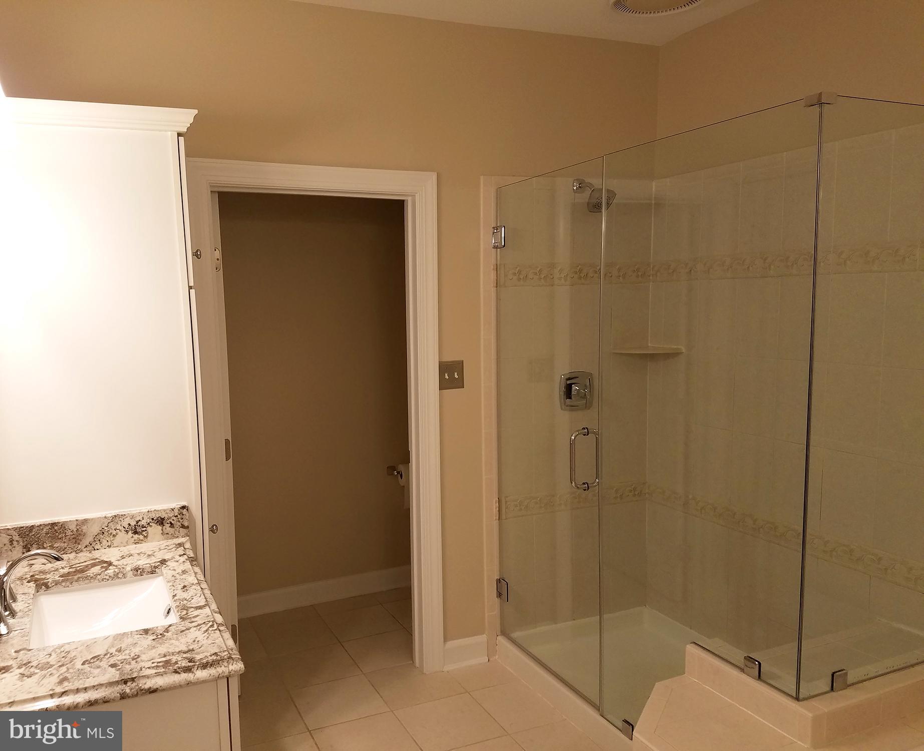 334 Helmuth Lane Alexandria, VA 22304 - Photo 4 of 7 Master Bath w/ granite and frameless shower door